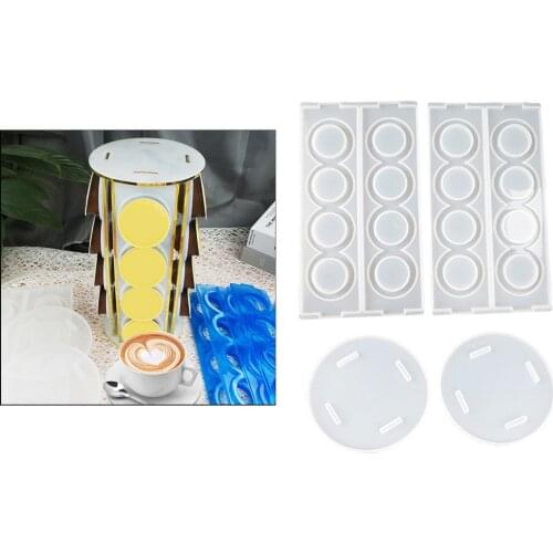 Resin Casting Mold Reusable Easy Demolding Clear Epoxy Crafting Coffee Capsule Rack Storage Bracket Organizer Racks DIY Moulds