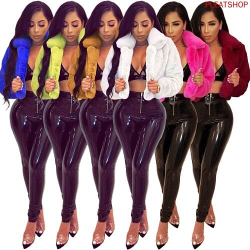 Best Selling European and American Autumn and Winter Loose Artificial Fur Cardigan Short Jacket Fluff Jacket