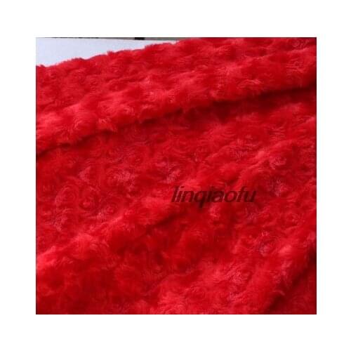 New clothing fabric three-dimensional flannel rose fabric toy pillow fabric 150cmx100cm