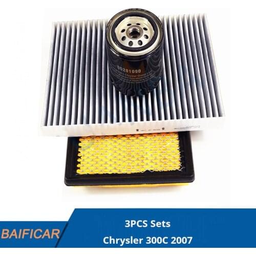 Baificar Brand New Genuine Oil Filter Air Filters and Aircon A/C Filter 3PCS Sets 05281090, 04891916AA For Chrysler 300C 2007
