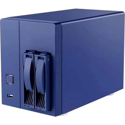 New NAS Server NS-202 2-Bay NFS Network Cloud Storage Disk Station RAID USB3.0 2.5GbE Up To 36 TB Home Personal SOHO