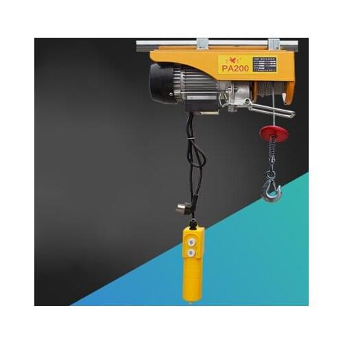 PA200-500 miniature electric hoist crane portable 120-500kg 12 -20 meters small household crane refurbishment crane 220V