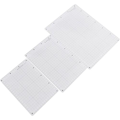 Transparent Ruler Board B5 A5 A4 Students Writing Desk Pad PVC Grid Sewing Cutting Mats Drawing Clipboard Measuring Supplies