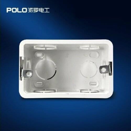 Wall Mounting Box 118 Switch accessories Internal Cassette Wiring Box White Back Box for 118mm*72mm Switch housing Good Quality