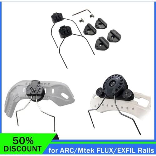 SALE EARMOR Tactical Headset ARC / Mtek FLUX / EXFIL Rails Adapter Attachment Kit Tactical Headphone Adapter Helmet Accessories
