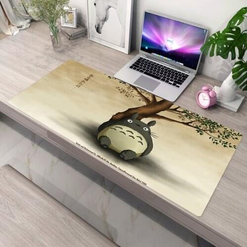 Rubber Mat Keyboard Gaming Accessories Mausepad Desk Protector Totoro Large Mouse Pad Gamer Anime Mousepad Tiger Deskmat Deskpad