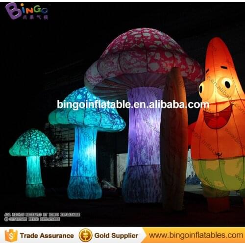 3m/4m/5m high led lighting wonderfull giant inflatable mushroom for stage/concert customized size decoration toy