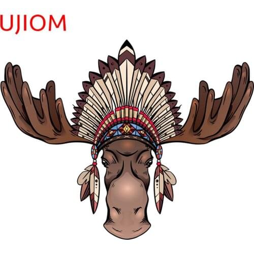 UJIOM Moose Head Home Decoration Bedroom Living Room Decorations Decals Childrens Bedroom Decoration Wall Stickers Mural Art