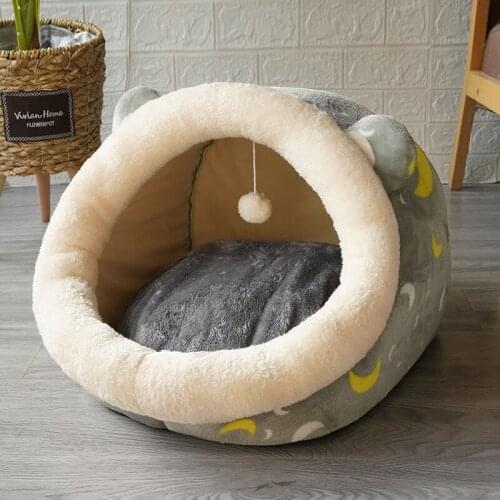 Cat Nest Winter Winter Warm Kennel Semi-Enclosed Four Seasons Universal Removable and Washable Cat Villa Pet Cat Supplies