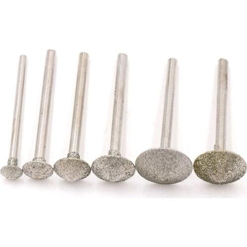 10pcs Umbrella Type Polishing Wheel Coarse Fine Grit Diamond Grinding Heads Jewelry Tools