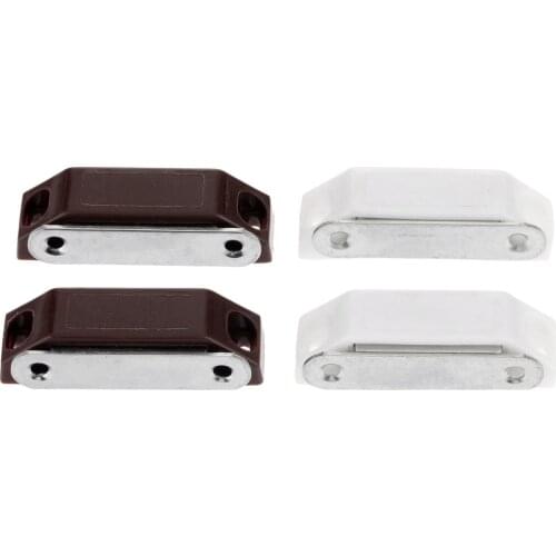 2Pcs 59*16MM Door Cupboard Drawer Magnetic Catch Stop Stoppers Magnetic Cabinet Catches Furniture Hardware with Screws