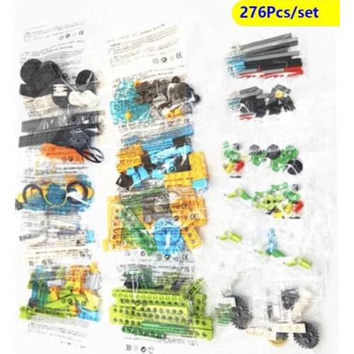 276Pcs/set MOC Building Blocks Bricks High-Tech Beams Gears Axle And Connectors Parts Kit For DIY 45300 WeDo 2.0 Educational Toy