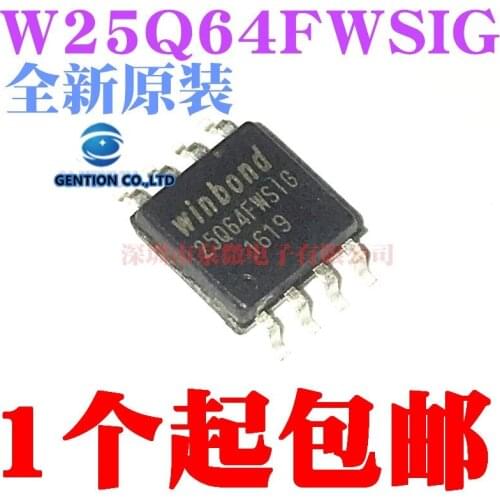 5PCS W25Q64FWSIG W25Q64FW 25Q64FWSIG SOP-8 in stock 100% new and original