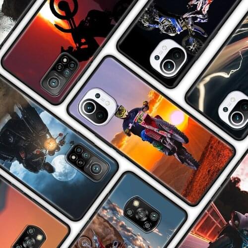 Case For Xiaomi Poco X3 NFC Pocophone F1 X3 Pro M3 Pro 5G F3 GT X3 GT Back Cover Shell Capa Moto Cross Motorcycle Sports Cool