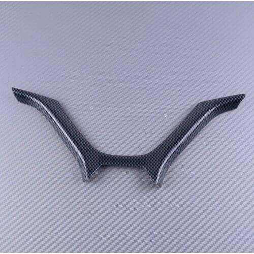 DWCX Plastic Carbon Fiber Texture Car Steering Wheel Cover Panel Moulding Trim fit for Honda Civic 2012 2013 2014 2015