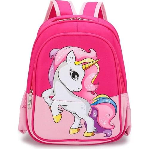 New Child Unicorn School Backpack Kindergarten Boys Girls Fashion Cartoon Bag Baby Cute Lightweight Mochilas Anime Bag for Kids