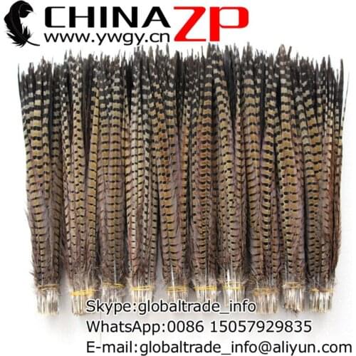 Exporting from CHINAZP Factory 50pcs/lot Size from 20inch to 22inch(50-55cm) Natural Ringneck Pheasant Tail Feathers