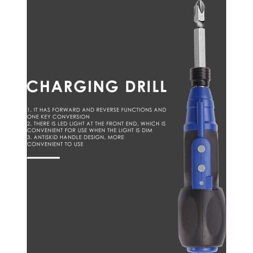 Mini Electric Screwdrivers Big Torque USB Charging Drill Homes DIY Strong Toughness Electric Portable Power Tools