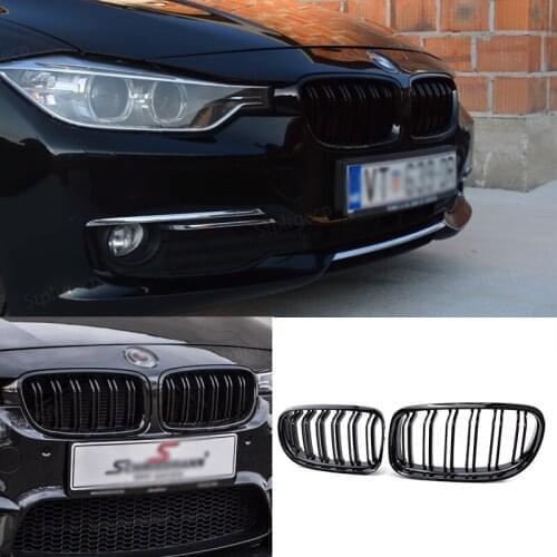 Gloss Black Front Grille Grilles Kidney for BMW 3 series F30 F31 F35 316i 318i 320i 328i 330i 335i 340i 2011-2019 Car Styling