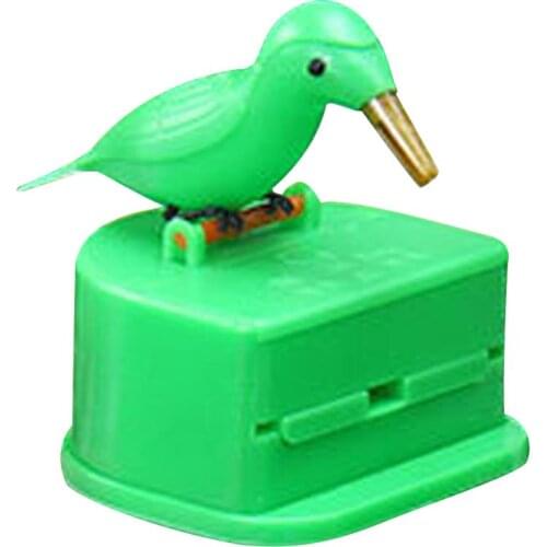 Funny Bird Toothpick Container Storage Box Automatic Toothpick Dispenser Home Decorations Desktop Ornaments