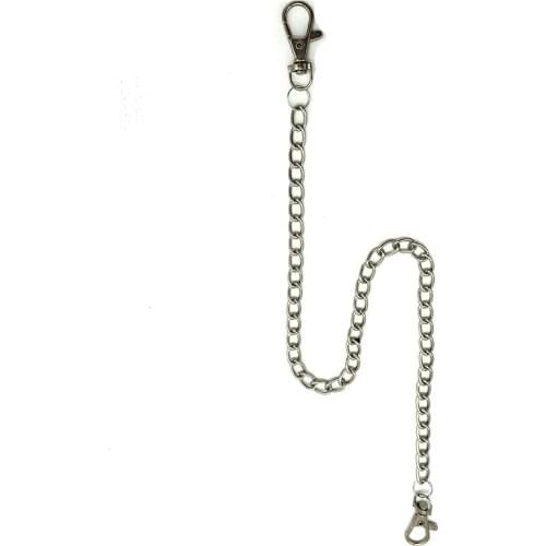 Metal Wallet Belt Trousers Hipster Pants Chain Jean Key Chain Silver Ring Clip Key ring Women Jewelry Keychain