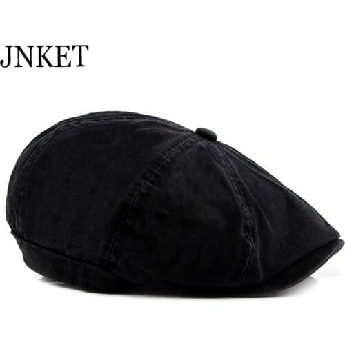 JNKET Fashion Men Women‘s Beret Hat Peaked Cap Casual Octagonal Cap Flat Caps Cotton Hat Beret Cap Casquette