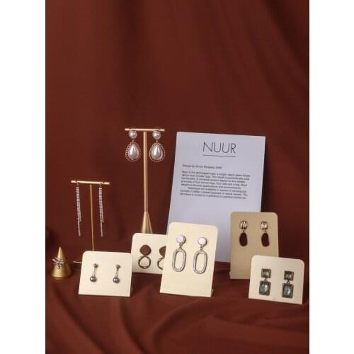 Metal Earrings Display Card Jewelry Display Set Rings Display Creative