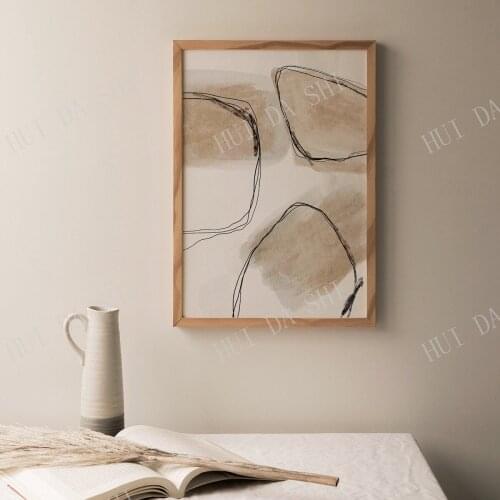 Neutral Abstract Art Print, Shape Abstract Art, Printable Art, Gallery Wall Art, Minimal Prints, Modern wall art