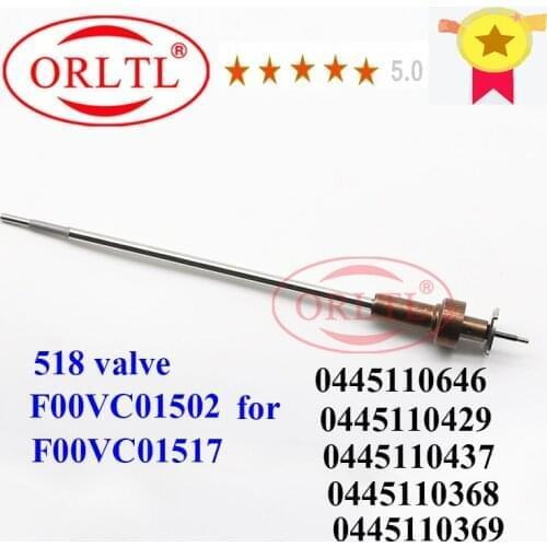 ORLTL F00VC01502 New Common Rail Injector Valve Diesel F00VC01517 For 0445110646 0445110368 0445110429 0445110369 0445110437