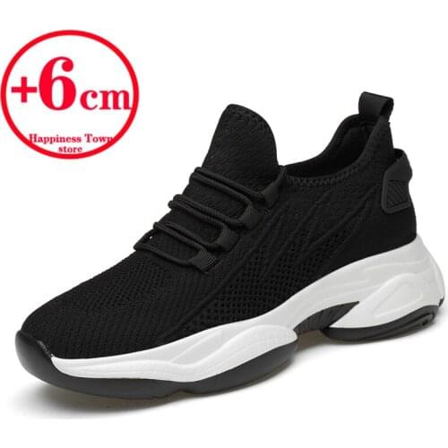 Running Shoes Comfortable Light Casual Men Sneaker Breathable Non-slip Wear-Resistant Outdoor Walking Men Heighten Shoes