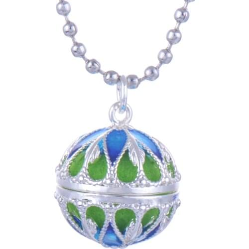 Aromatherapy cage Pendant fine painting Aroma diffuser locket Necklace Perfume essential oil essential pendant necklace