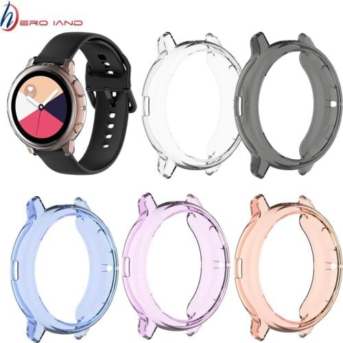 Transparent TPU silicone protective case for Samsung galaxy watch active 2 44mm 40mm SM-R830 R820 Cover Replacement Accessories