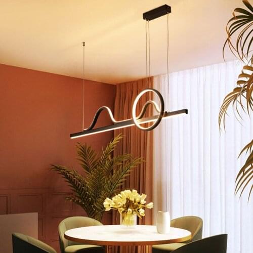 Modern Pendant Lamp Hone L80cm L100cm L120cm Pendant Light For Living Room Bedroom Dining Room Kitchen Led Chandelier 110v 220v