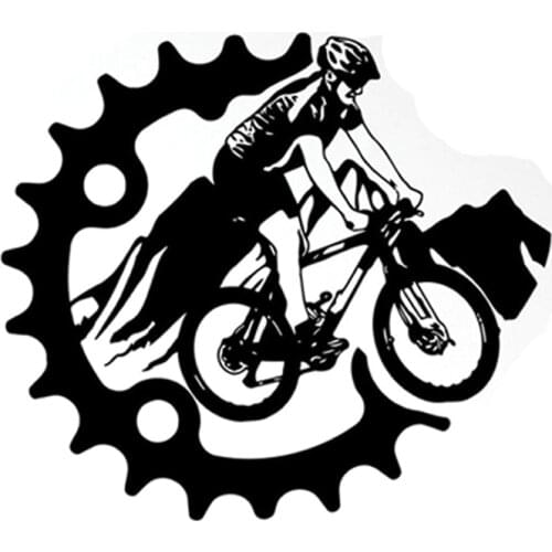 Mountain Bike Extreme Sport Vinyl Sticker Cover Scratches Anti-UV Waterproof Car Window Body Decorative Stickers Accessories