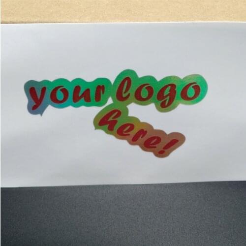 40x40mm laser shine sticker label printing custom custom shape 3D laser effect hologram sticker