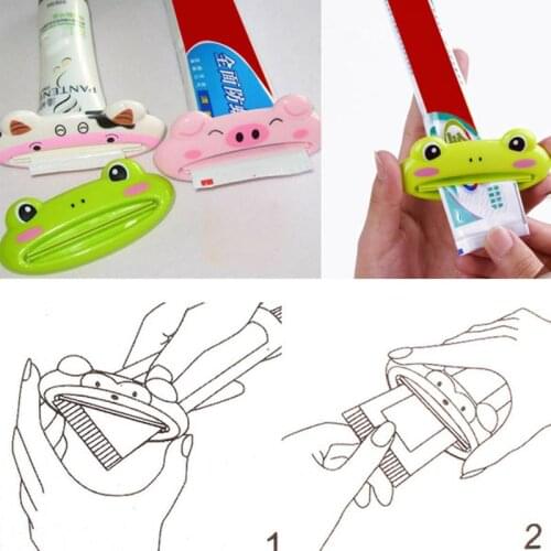 Toothpaste Tube Squeezer Multifunction Cartoon Animal Bathroom Tube Squeezer Dispenser Cream Squeezer Color At Random New Hot