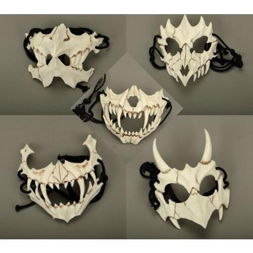 The Japanese Dragon God Mask Eco-friendly and Natural Resin Mask for Animal Theme Party Cosplay Mask Scary Masquerade Props