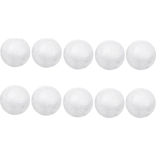 10pcs 8cm White Modelling Craft Polystyrene Foam Balls Spheres