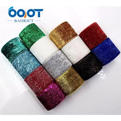 1801054,38MM 10 yards Shiny rainbow gradient ribbon DIY handmade Hair accessories Material wedding gift wrap decoration