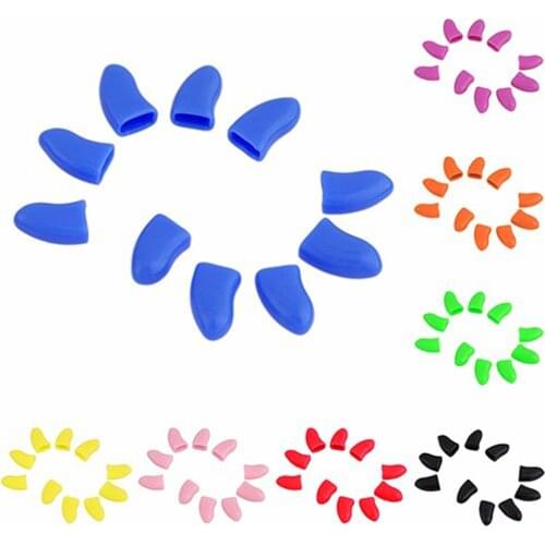 20pcs Silicone Soft Cat Nail Cap Pet Nail Protector Anti-Scratch Silicone Control Pet Claw Nail With Free Glue And Applictor