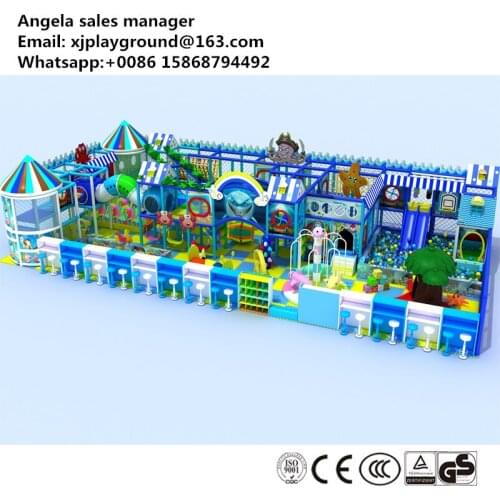 2017 Customed big commercial indoor playground for big shopping mall