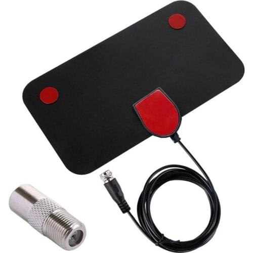 20DB High Gain HDTV Box Digital TV Antenna Booster Active Indoor Aerial Flat Design VHF174-240mhz UHF470-862mhz Signal Receiver