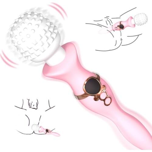 360 Degree Bending Vibrator Dual Head Vibration Sex Toys Strong Motor Vagina Masturbator LCD Screen Adult Product Intimate Goods