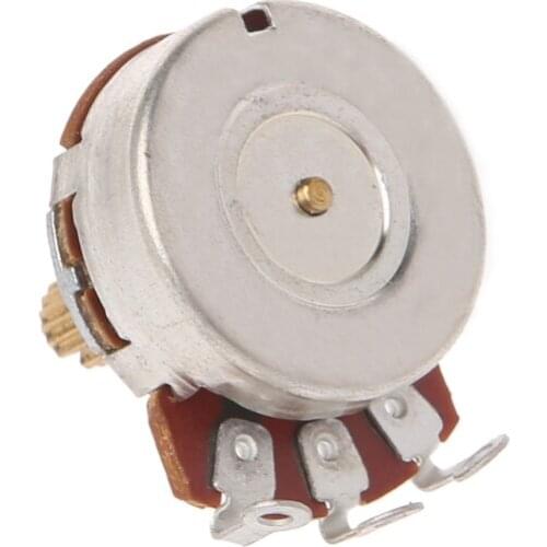 A250K/B250K Brass Short Split Shaft Audio Potentiometer For Electric Guitar Bass Guitar Accessories