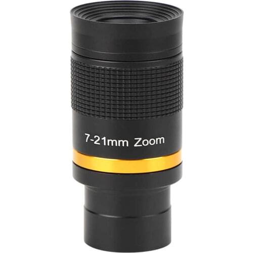 Astronomical Telescope 7-21mm Continuous Zoom Eyepiece Observation 1.25 Inch/31.7 MM Telescope Eyepiece