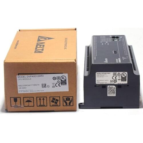 Delta PLC Pogrammable Logic Control DVP40EC00R3 DVP40EC00T3 EC3 Series PLC DI 24 DO 16 Transistor relay RS-232/RS-485 100-240VAC