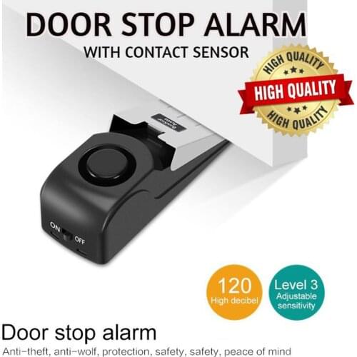 Door Stopper Alarm, Siren Door Safety Wedge Anti Break-In Door Personal self-defense necessities when traveling at home