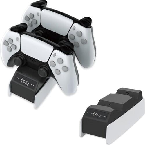 Dual Port Controller Charger Cradle Base For Sony PS5 Playstation 5 Gamepad USB 5V Fast Charging Dock Stand Station Type-C Power