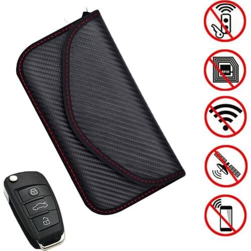 Mobile Phone RF Signal Blocker Protector Card Jammer Anti-Radiation Shield Case Bag Pouch Car Keys Remote Control Shielding Bag