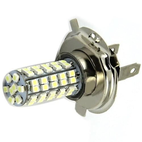 H4 3528 68-SMD LED 6500K 310-Lumen White Fog Light Bulb Headlight Car DC 12V